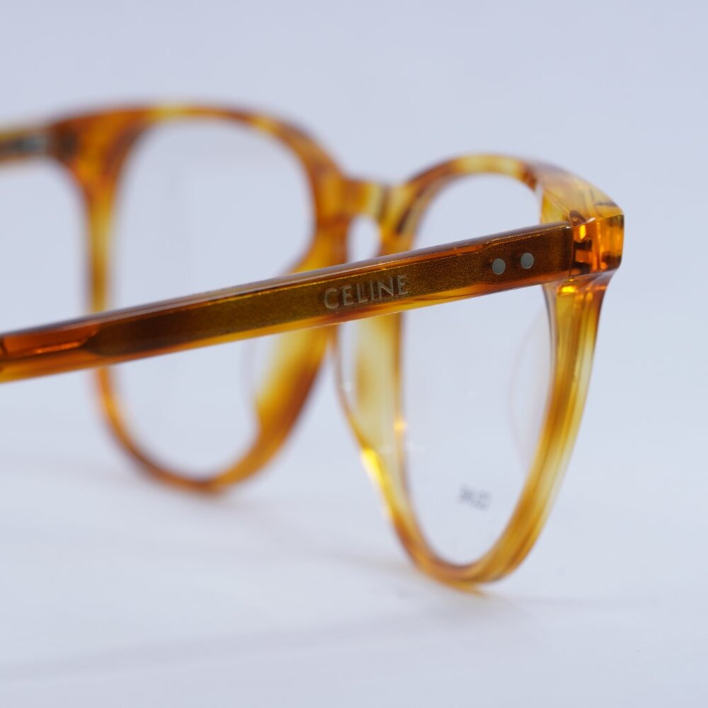 Final Price! Celine CL50046I 053 52mm Eyeglasses - Blonde Havana Frame - Picture 5 of 10